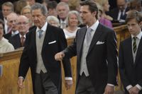 Walther Sommerlath till vänster tillsammans med sonen Patrick Sommerlath och sonsonen Leopold Lundén Sommerlath vid prins Oscars dop 2016. Arkivbild.