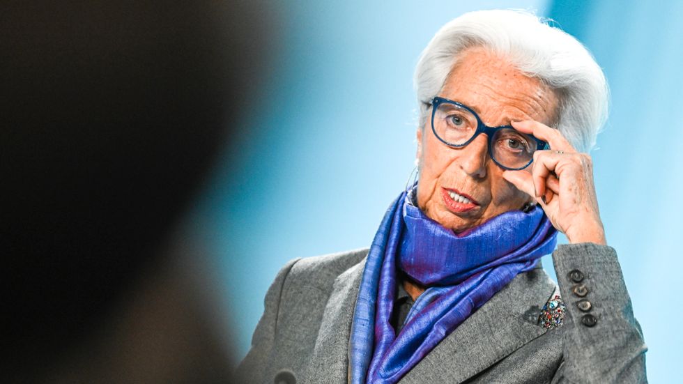 ECB:s centralbankchef, Christine Lagarde.