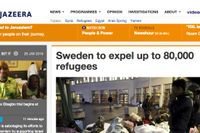 Sveriges asylbesked en internationell toppnyhet