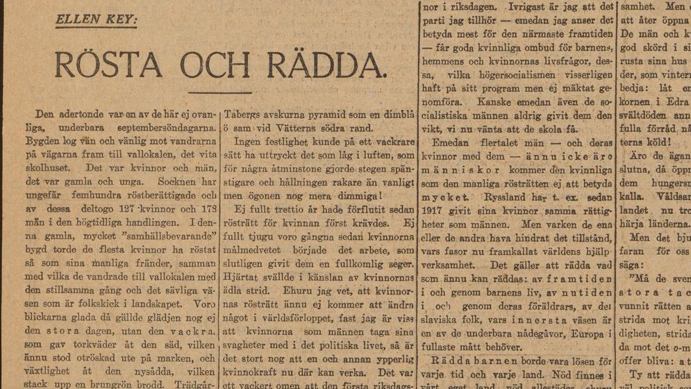 Denna artikel var införd i SvD den 24 september 1921.