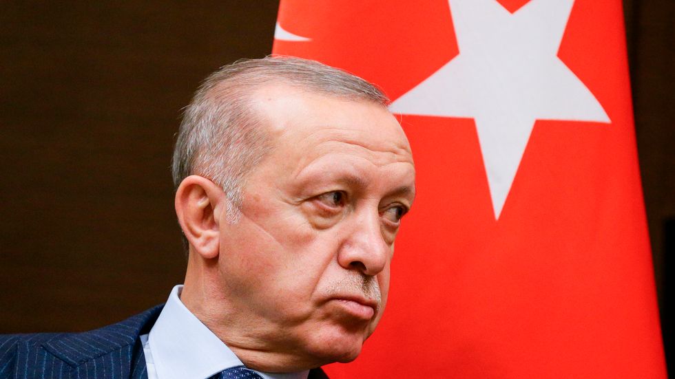 Turkiets president Recep Tayyip Erdogan uppges ha ledsnat på sin centralbankschef. Arkivbild.