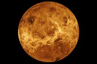 Planeten Venus. Arkivbild.