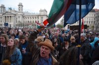 Demonstrationer mot den nya lagen som kan stänga ner det Soros-finansierade Centraleuropeiska universitet
