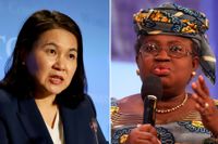 Yoo Myung-hee från Sydkorea och Ngozi Okonjo-Iweala från Nigeria slåss om jobbet som WTO-chef. 