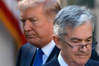 President Donald Trump och Federal Reserves chef Jerome Powell.