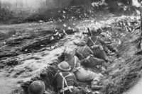 Brittiska soldater under slaget vid Arnhem 1944.