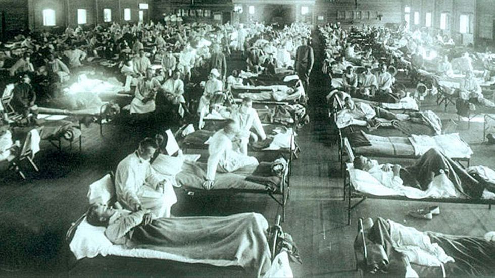 Omkring 50 miljoner människor dog i sviterna av den så kallade spanska sjukan 1918–20. 