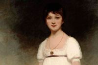 Ett porträtt som påståtts föreställa en tonårig Jane Austen.