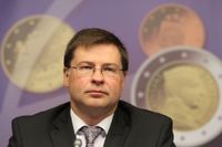 Lettlands avgående premiärminister Valdis Dombrovskis.