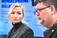 Kristdemokraternas partiledare Ebba Busch och trafikpolitiska talesman Magnus Jacobsson.