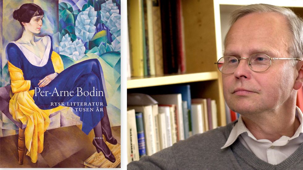 Poeten Anna Achmatova pryder omslaget till Per-Arne Bodins ”Rysk litteratur i tusen år”.