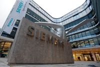 Orderingången faller för München-baserade Siemens. Arkivbild