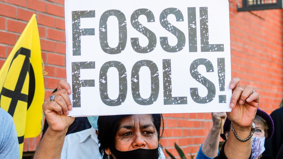 Klimataktivister under en protest i Kapstaden i november förra året.