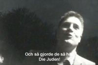 SD-toppen Oscar Sjöstedt anklagas för att ha skrattat åt nazister som låtsades att döda får var judar.