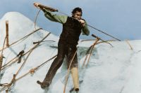 Hur förintar man en metafor? Gregory Peck som Ahab i John Hustons ”Moby-Dick” från 1956. 
