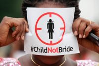 12 miljoner flickor under 18 år ingår äktenskap varje år världen över. Arkivbild.