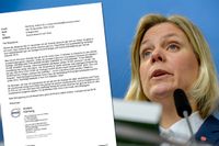 Finansminister Magdalena Andersson fick ett mejl från Volvo som uppmanade henne att byta liknelse.