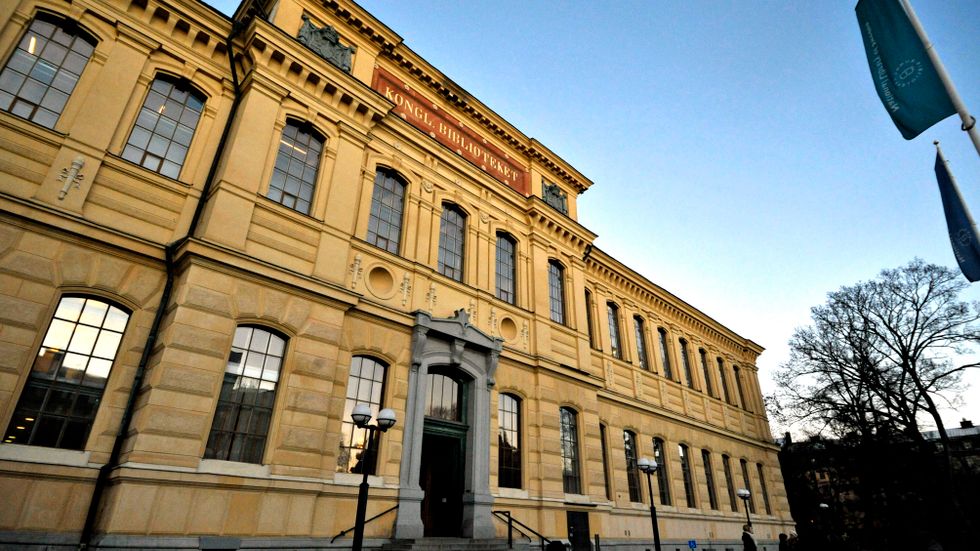 Kungliga biblioteket i Stockholm erbjuder sig att inleda ett samarbete med Ukrainas nationalbibliotek. Akrivbild.