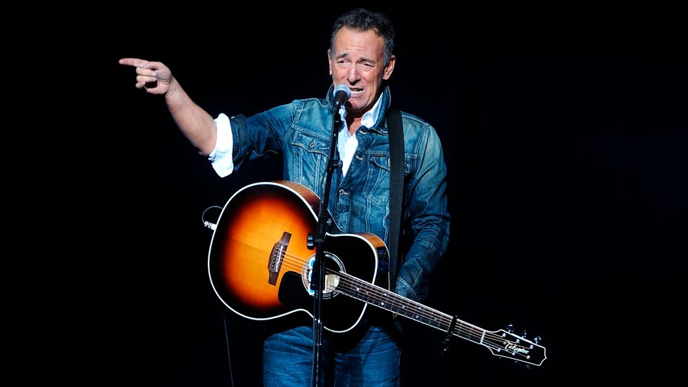 Bruce Springsteen jobbar med en ny soloskiva. Arkivbild.