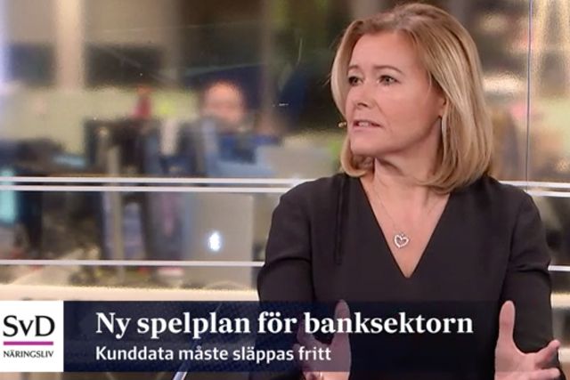 Danske Banks vd Berit Behring i dagens Ekonomistudion.