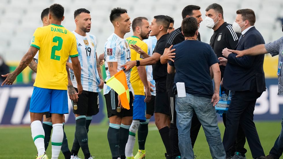 VM-kvalmatchen mellan Brasilien och Argentina i september 2021 avbröts under tumultartade former.