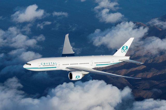 Världens största privata jetplan – Crystal Skye.