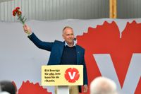 Vänsterpartiets ledare Jonas Sjöstedt (V) tog upp frågan om hedersförtryck i Almedalen men i förslaget till nytt partiprogram nämns det inte. Arkivbild.