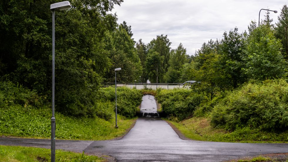En cykelväg och tunnel i närheten av Morö Backe skola där den minderåriga flickan överfölls i somras. Arkivbild.