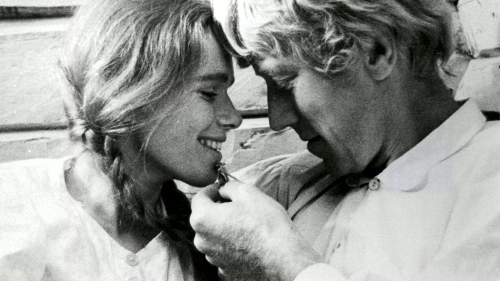 Liv Ullmann och Max von Sydow som Kristina och Karl-Oskar i Jan Troells film ”Utvandrarna” från 1971.