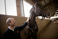 Rolf-Göran Bengtsson med hästen casall La Silla.