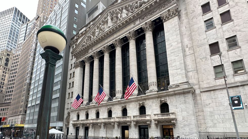 Exteriörbild på New York-börsen.