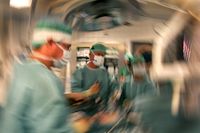 Kirurger vid Karolinska Institutet i Huddinge genomför en njurtransplantation. Arkivbild.
