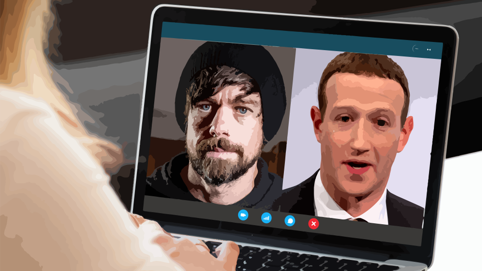 Jack Dorsey och Mark Zuckerberg skiftar mot mer distansarbete.
