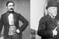 De vetenskapliga kontrahenterna i Tyskland vid det sista stora kolerautbrottet år 1892: Max von Pettenkofer och Robert Koch.