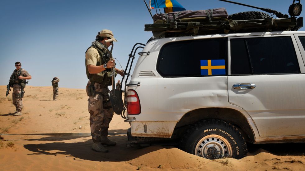Svensk styrka i Afghanistan 2008.
