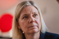 S-ledaren Magdalena Andersson kräver sverigedemokraten Richard Jomshofs (SD) avgång som ordförande för justitieutskottet. Arkivbild.