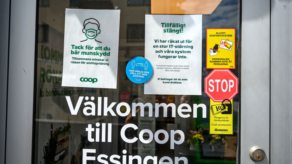 Coop på Stora Essingen håller fortsatt stängt.