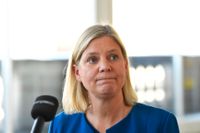 Finansminister Magdalena Andersson säger inte så mycket om det ökande stödet för henne till partiledarposten i Socialdemokraterna när Stefan Löfven avgår i november.