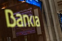 Spanska storbanken Bankia gör en betydligt mindre vinst än förväntat. Arkivbild.