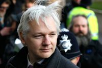 Julian Assange på en bild från den 1 februari 2012.