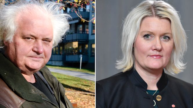 Göran Greider, Lena Rådström Baastad. Arkivbilder. 