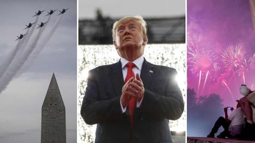 Trump hyllade USA under nationaldagen.