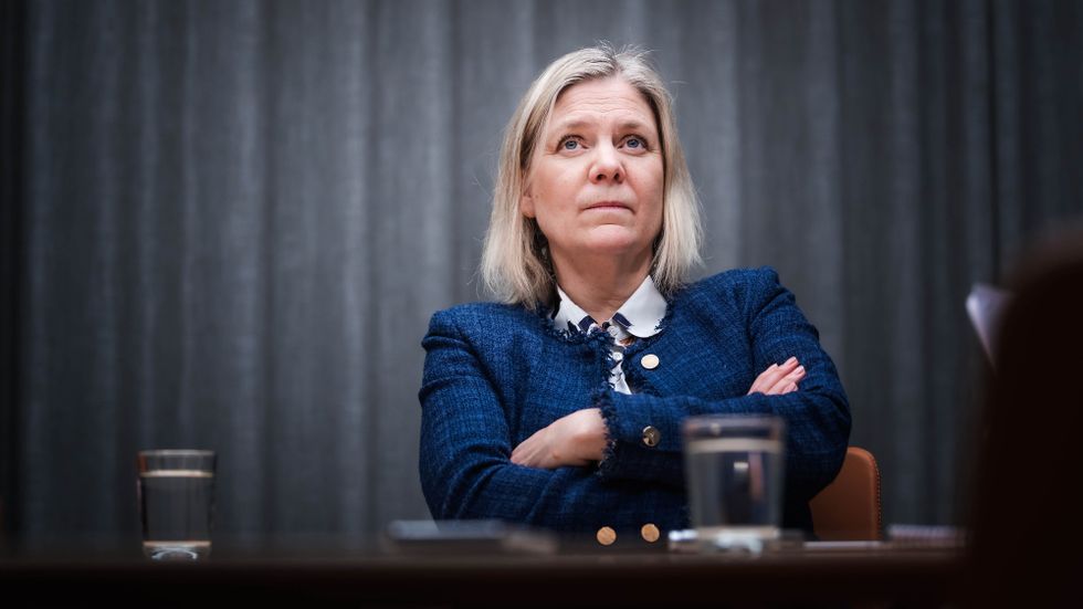 Socialdemokraternas partiledare Magdalena Andersson. 