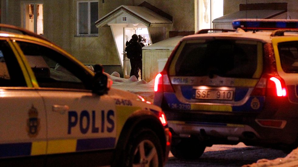 Asylboende i Ljusne där polisen nu utreder misstänkt mord eller dråp.