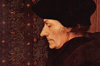 Erasmus av Rotterdam (1466–1536), samtida porträtt av Hans Holbein d y.