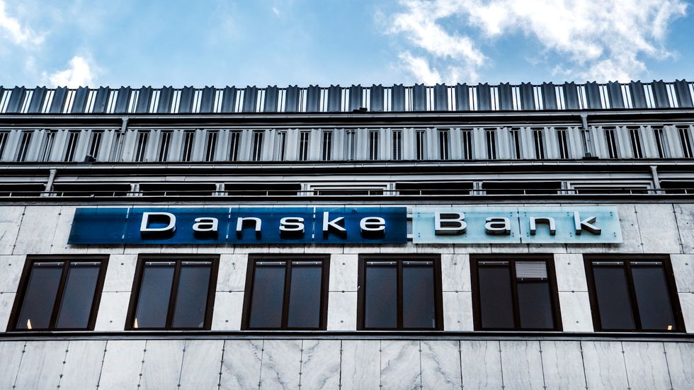 Danske Bank justerar ned sin vinstprognos något. Arkivbild.