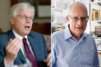 Bengt Holmström och Oliver Hart, båda verksamma i USA, delar årets pris i ekonomi till Alfred Nobels minne