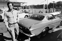 Dåvarande kronprinsen Carl Gustaf var 23 år när han stoltserade med sin Volvo P1800. Året var 1969.