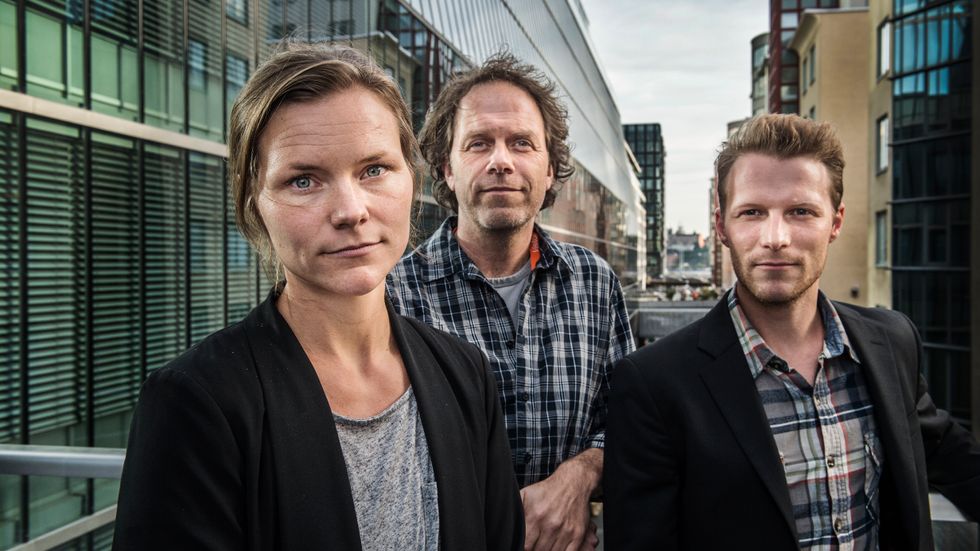 Jenny Stiernstedt, Pär Holmgren och Peter Alestig.