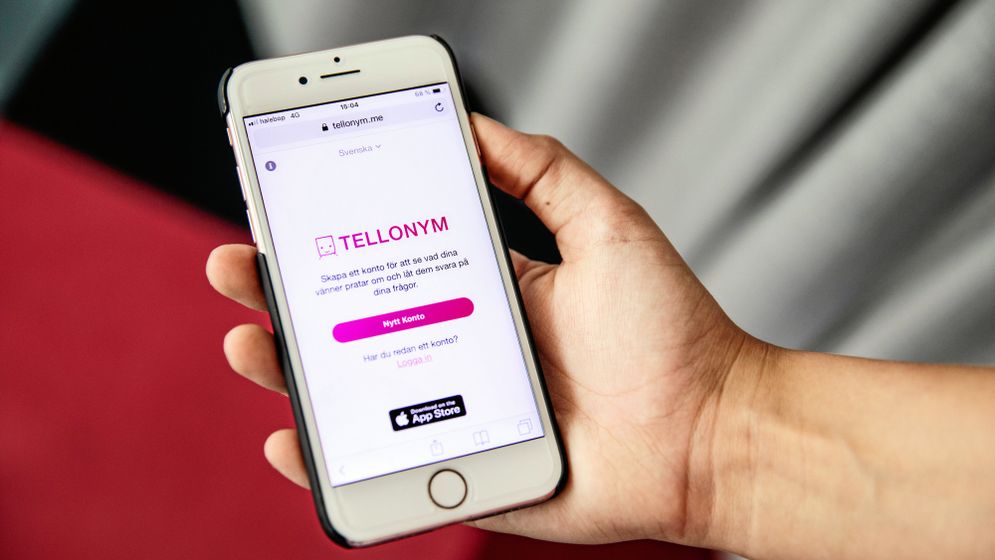 I appen Tellonym går det att skicka anonyma meddelanden till varandra.